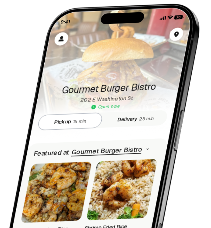 Gourmet Burger Bistro app preview