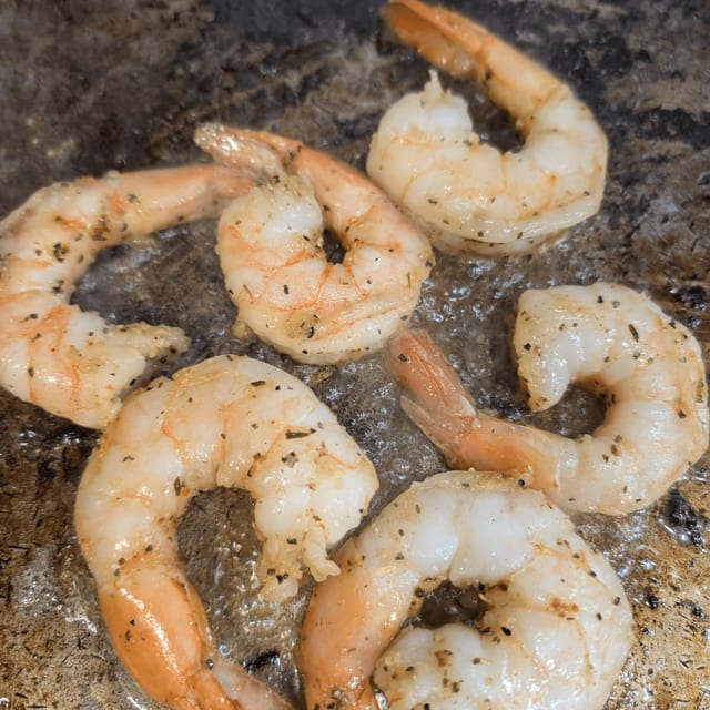 4 Piece Colossal Sauteed Shrimp.