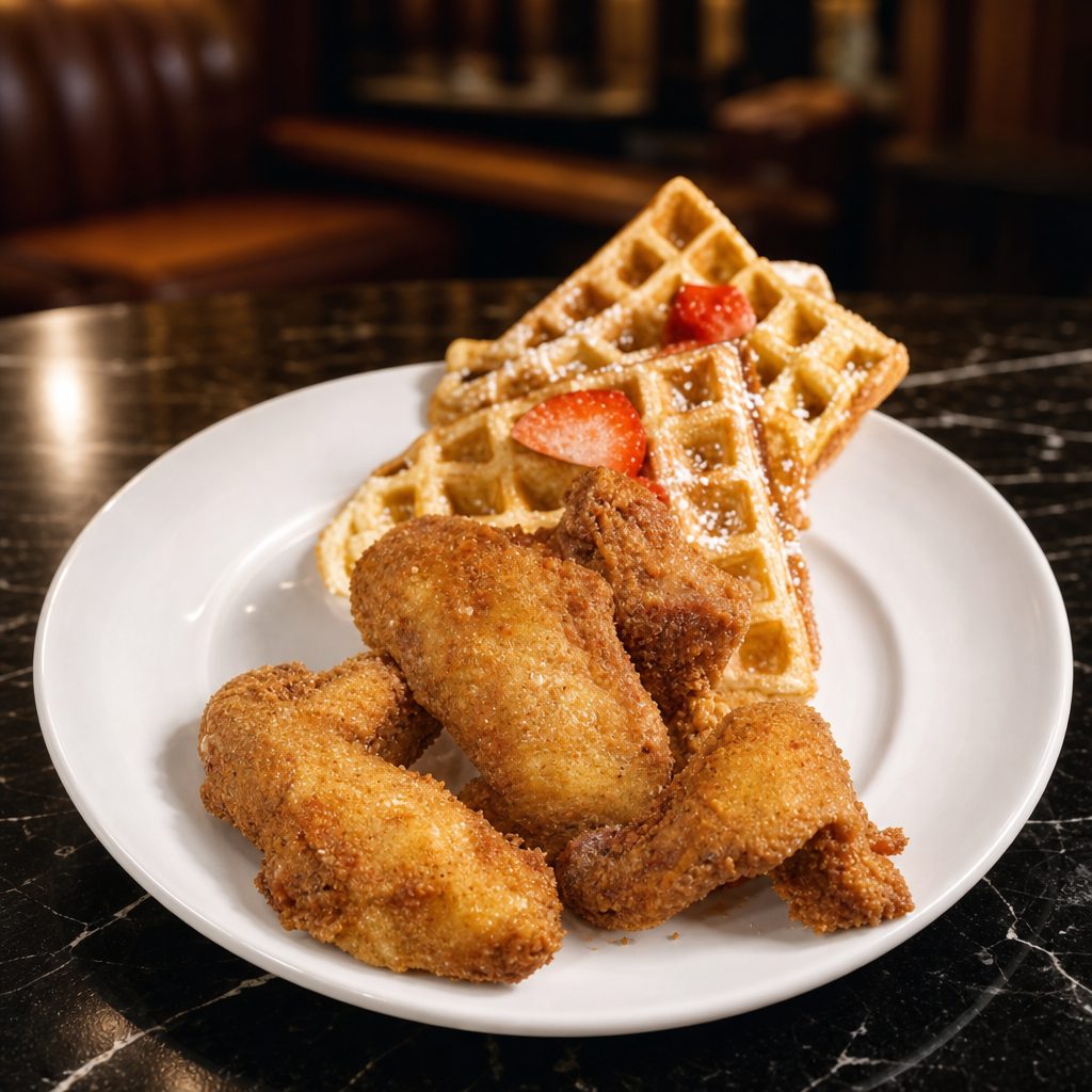Chicken and Waffles.