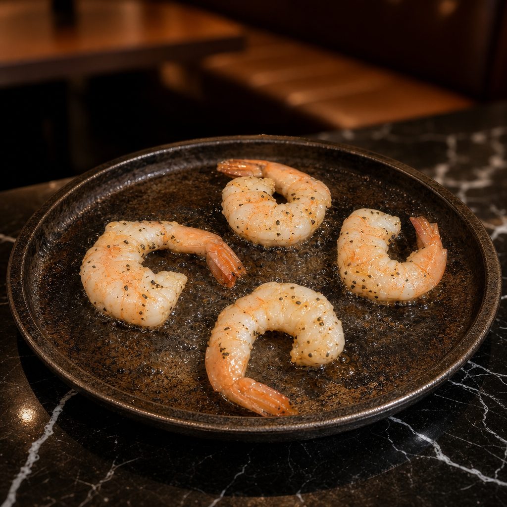 4 Piece Colossal Sauteed Shrimp.
