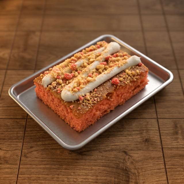Strawberry Crunch Cake.